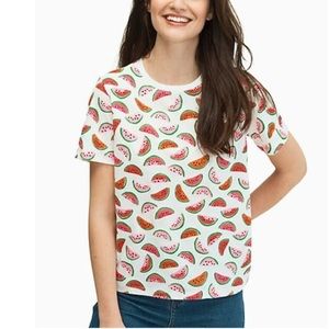 Kate Spade Watermelon Print Tee Size M Summer 🍉
